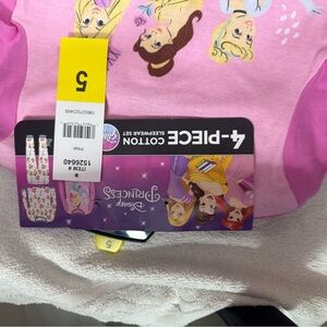 Disney Princess Pink and Purple Pajama Set